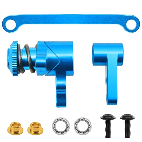 1Set Vgoohobby Aluminum Steering Assembly Servo Saver Complete Compatible with WLtoys 1/14 144001 144002 144010 124016 124018 124019 RC Car