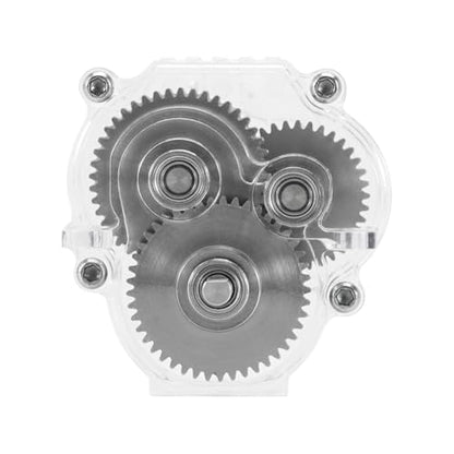 INJORA Acrylic Complete Transmission with Stock Gears for 1/18 RC Crawler TRX4M Upgrade - size: 16.6/1