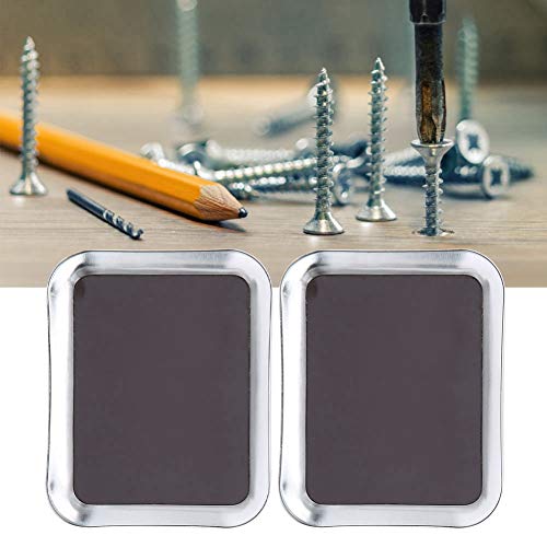 Aluminum RC Repair Screw Tray Magnetic Tool Board for Model Car Boat Drone (Silver) - color: Silver