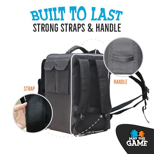 Board Game Bag: Ultimate Backpack, Travel Organizer, Storage & Carrying Case for Board and Tabletop Games (M Size) - size: Medium