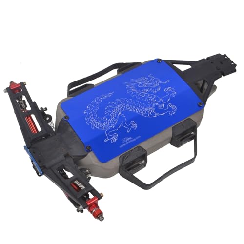 Rc Aluminum Chassis Skid Plate for Traxxas Ford Fiesta ST Rally Slash 4x4 Ultimate Upgraded Parts (Blue)