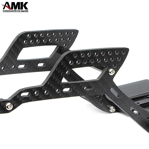 AMK Thickened 3.5mm Carbon Fiber SCX10 Chaissis Frame Rails DIY 313mm Wheelbass 1/10 RC Crawler Body LCG Builder Kit Axial SCX10 I II Upgrades(Frame Rails) - color: Frame Rails