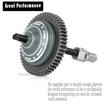 RC 54T Center Diff Gear Upgrades Part for 1/10 Slash 4x4,Slash 4x4 VXL,Rustler 4x4,Rustler 4x4 VXL,Stampede 4x4,Stampede 4x4 VXL,Hoss 4x4 VXL,Metal 54T Gear Slipper Clutch,Titanium - color: Titanium(1pcs)