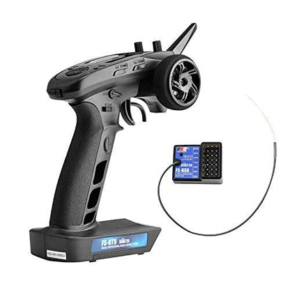 HOBBYMATE Flysky FS GT5 RC Transmitter with FS BS6 Gyro Receiver, 2.4Ghz 6 Channels RC Car Radio Transmitter and Receiver [F.Safe Out of Control Protect, ABS Setting, AFHDS 2A]