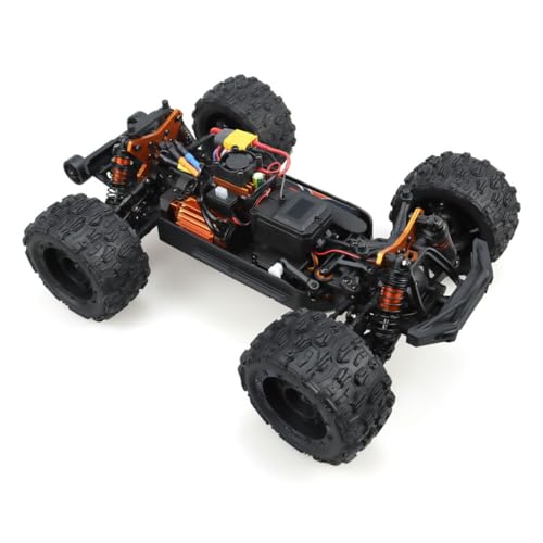 ZD Racing MT-16 1/16 Remote Control Truck Compatible with 3S Batteries, 2.4G Brushless 80KM/H RC Climbing Car Off Road RC Truck Buggy Mini Electric Rock Crawler Gift -RTR - style: ZD Racing MT-16 1/16, Orange