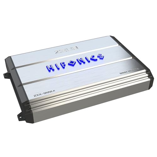 Hifonics Zeus ZXX 1000 Watt Max Class D Monoblock Car Audio Amplifier Amp with Bass Knob and Remote, Variable Crossovers, ZXX-1000.4, Silver - style: 1000 Watt Monoblock