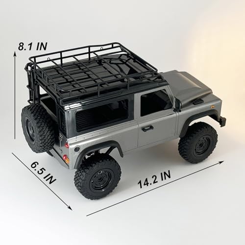 RC Rock Crawler RC Truck 4x4 MN99S Land Rover 1/12 Scale RC Crawler | Remote Control Truck Off Road All Terrain Proportional Throttle Steering RTR New Chassis 280 Motor Adult