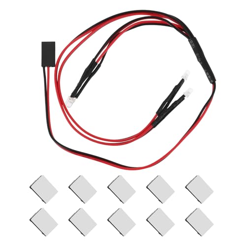 SING F LTD LED Headlights and Taillights Kit Compatible with TRX4M 1/18 RC Crawler Car White Front Red Rear Lights