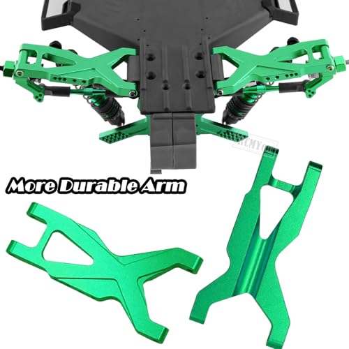 Upgrades Part for 1/10 Slash 2WD VXL,Aluminium Suspension Arm,Shocks Tower,Steering Blocks,Caster Block,Rear Stub Axle Carriers,Steering Bellcranks Hops Up,Green - color: Green - (Upgrades)