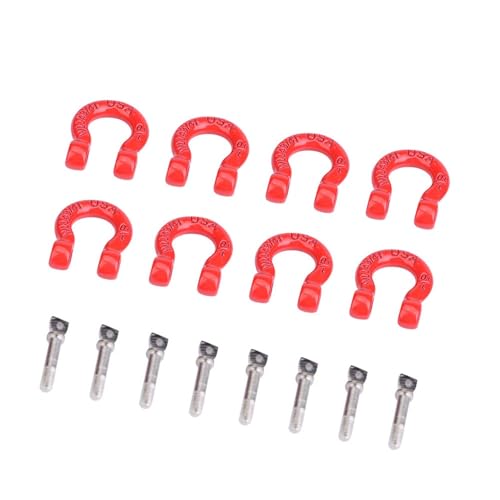 HighQuality Metal RC Tow Shackle, 8PCS Lock Catch Set for RC Climbing Car, Easy Install for, CC01, Portable RC Parts