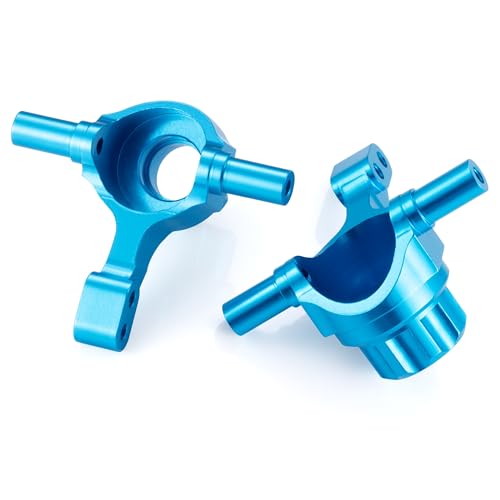 QUE-T 2pcs Aluminum Steering Knuckle Arm Front Steering Cup for 1/10 Tamiya TT02 TT-02 RC On Road Touring Car