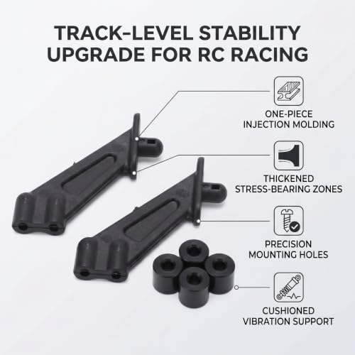 Rc Rear Wing Bracket,Plastic Rear Wing Mount Replacement for Racing Dbx10 7531 1/10 Rc Car Car Model Accessory