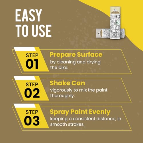 Spray.Bike Spray Paint - Calcott (Warm Beige-Brown) | Designed Mainly for Bicycles | Multi-Use Acrylic Spray Paint for Metal, Plastic | High Coverage Bike Paint, 400ml - color: Calcott