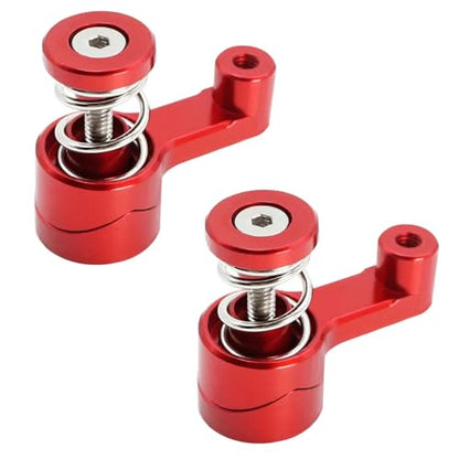 RC Car Upgrade Part For MJX For Hyper Go 14210 14209 14702B 14702C 21T Aluminum Servo Saver Assembly Arms Set RC Car Monster Trucks Upgrade Parts(2pcs) - size: 2pcs