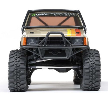 Axial SCX10 III 1987 Toyota SR5 4X4 RC Truck 1/10, Tan | RTR Brushed Rock Crawler, AXI-2062T1, Lipo Battery and Charger Not Included - color: Tan