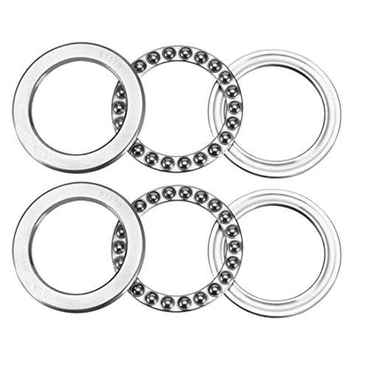 uxcell 51110 Thrust Ball Bearings 50mm x 70mm x 14mm Chrome Steel ABEC3 Single Row Roller 2pcs - size: 50mmx70mmx14mm