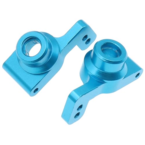 6PCS Metal Front Steering Cup&C seat&Rear Wheel hub Compatible with WLtoys Compatible with WLtoys 1/14 144010 144001 144002 1/12 124016 124017 124018 124019 RC Car Upgrade Parts (Blue) - color: Blue
