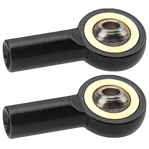 10Pack Vgoohobby Aluminum M2 Link Rod Tie Rod End,M2.0 Ball Joint 15mm Linkage Ball Head Holder Compatible with Tamiya Mini 4WD HSP RC Car Model Boat (Black) - color: Black