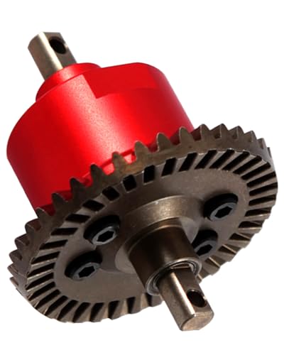 RC Steel Front Main Gear & Differential Case Upgrades Part for 1/10 Slash/Rustler/Stampede 4X4 VXL,Metal Differential Front Differential Upgrades,5381 6882 5379,Red - color: Front Differential(red)