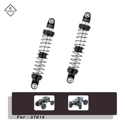 UTB18 Shocks 92MM Long Travel Shocks Absorber for Axial Capra UTB18 Upgrades Trail 4WD 1/18 RC Crawler - color: Black