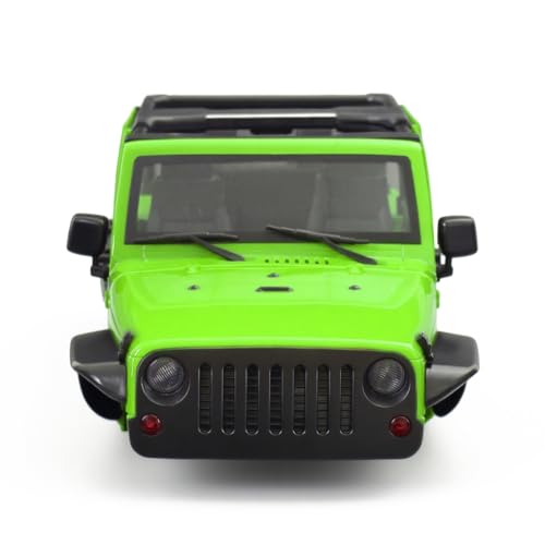 1/10 RC Jeep Wrangler Convertible Hard Shell Kit, for 1/10 RC Crawler TRX4 Axial SCX10 90046 90027 313 Wheelbase Shell Modification Accessories (Green) - color: Green
