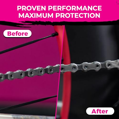 Muc-Off Chain Wet Lube 50ml 2-Pack | Biodegradable Bicycle Chain Lubricant Wet | Reduces Friction & Extends Chain Life | Wax-Based Formula Repels Water | Suitable for MTB & Road Bikes - size: 50mL (Pack of 02)