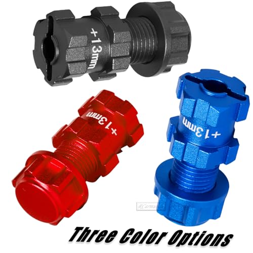 RC Wheel Hex for 1/10 Senton Granite Big Rock Vorteks 3S,Senton Granite Mega550 Infraction Mega570,13mm Extended Wheel Hub Drive 14 to 17mm with Anti-dust Cap Nuts 17mm Alum,Navy Blue - color: Navy Blue(1 Set)