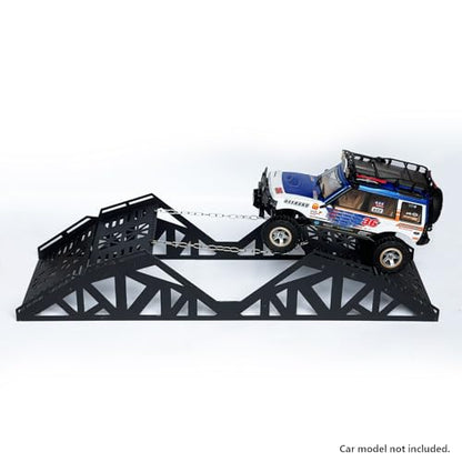 RC Crawler Course, RC Climbing Bridge, RC Crawler Climbing & Balance Challenge Bridge Obstacle Course for 1/18 1/24 Scale RC Crawler Truck, Steel Materials (Vehicle Not Included)