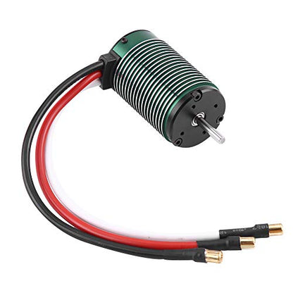 1512 2650KV Brushless Sensorless Motor, RC Car Brushless Motor, High - Efficiency 1/8 Short Truck Off - Road Motor with CNC - Machined Aluminum Shell for 4S Battery