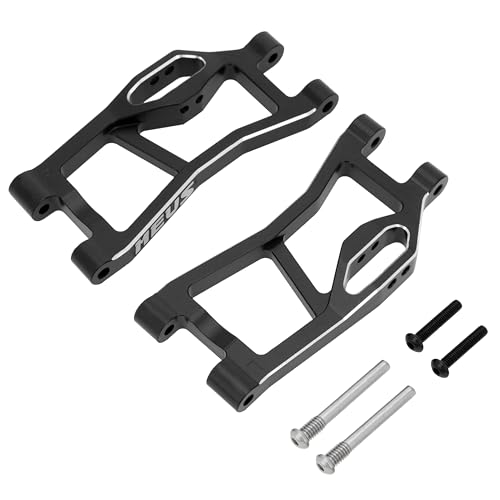 MEUS RACING Aluminum Suspension Arms Kit for Traxxas 1/16 Mini Maxx Upgrade Parts #10731 (Black) - color: Black