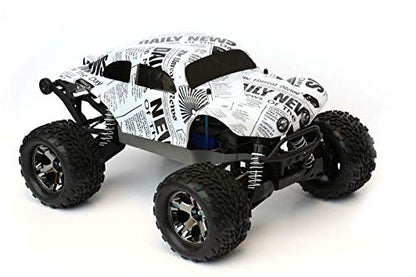 SummitLink Compatible Custom Body Newspaper Style Replacement for 1/10 Scale RC Car or Truck (Truck not Included) STB-N-01