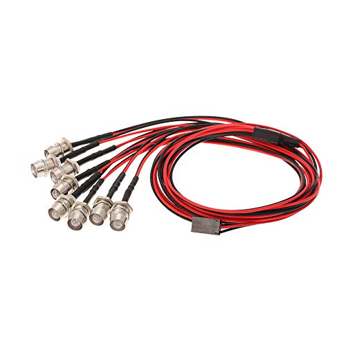 8PCS RC LED Lights LED Lights Red+White Color Headlights Taillight Kit for Traxxas for Tamiya HSP SCX10 D90 1/10 RC Car