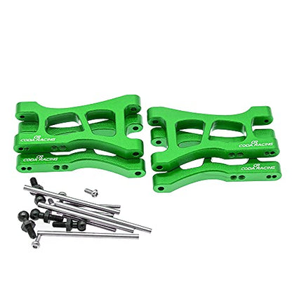 4-Pack Alloy Front&Rear Suspension Arms for Traxxas 1/18 LaTrax Teton Desert Prerunner SST -Replaces Part 7630 - color: Green