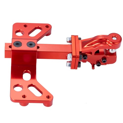 Aluminum Tow Trailer Hitch Shackle Hook for Axial SCX6 | 1/6 Scale Rear Bumper RC Crawler Upgrade,Red - color: Red