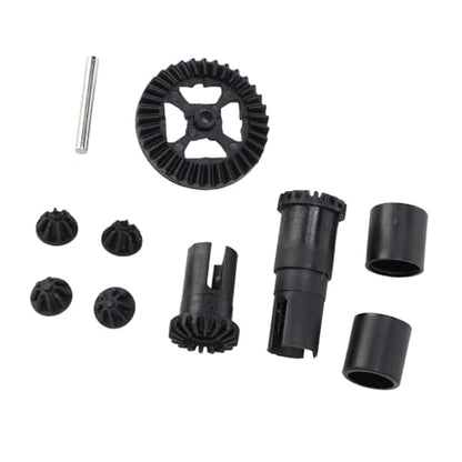 Alomejor RC Car Differential Gear Set, Front Rear Differential Pinion Gear Set for, with High Strength Plastic for Stable Performance