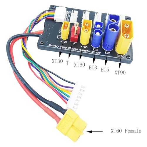 Parallel Charging Board & High Efficiency for 2-6S LiPo Batteries Imax B6 Charger Compatible RC Cars & Drones