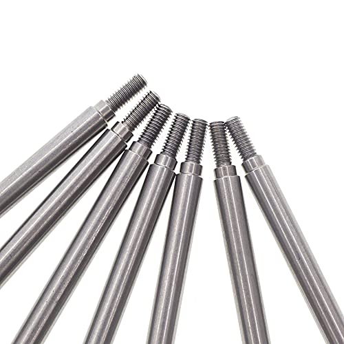 7PCS Stainless Steel Straight Pull Rod Linkage Tie Rod RC Upgraded Parts for REDCAT GEN8 RC Car - color: Straight Pull Rod
