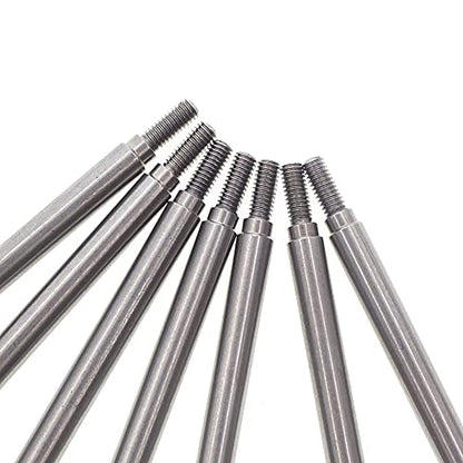 7PCS Stainless Steel Straight Pull Rod Linkage Tie Rod RC Upgraded Parts for REDCAT GEN8 RC Car - color: Straight Pull Rod