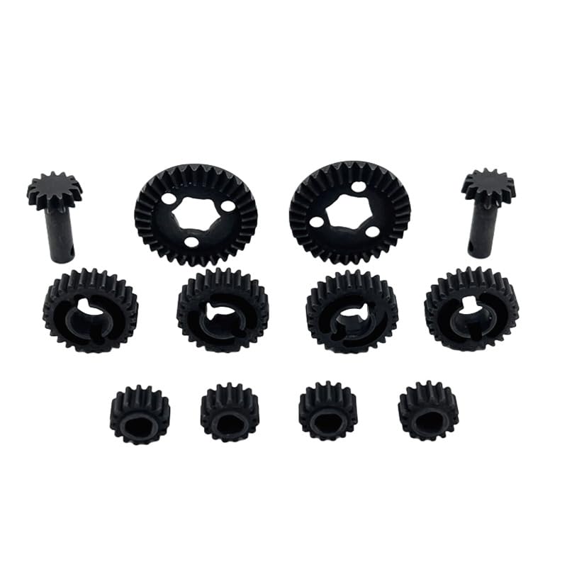 RC Axle Gears for Hyper Go 1/12 H12Y H12Y+ 13t/33t Metal Front & Rear Axle Gear with Bevel Gear Accessory Part