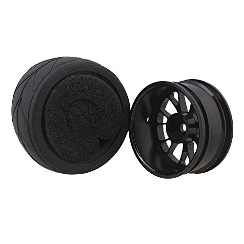 Y Shape Wheel Rim&Tires Replacement for HSP 1:10 On-Road RC Flat Racing Car 20106 Pack of 4