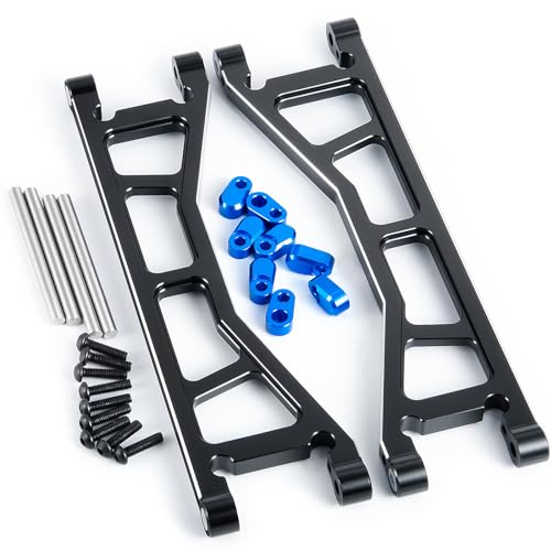 Aluminum Alloy Front or Rear Suspension Upper/Lower Arms | Upgrade Parts, For 1/5 Tra-xxas X-MAXX XMAXX, RC Car Buggy - color: Upper + Lower Arms