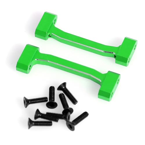 Aluminum Shock Absorber Bracket Reinforcement Seat RC Upgraded Parts for LOSI 1/18 Mini LMT 4X4 Brushed Monster Truck RTR-LOS01026 RC Car (Green) - color: Green