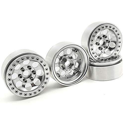 Aluminum 1.9" Beadlock Wheels Rims for Axial SCX10 II III TRX4 TRX6 | 1/10th RC Crawler Car Upgrades Parts