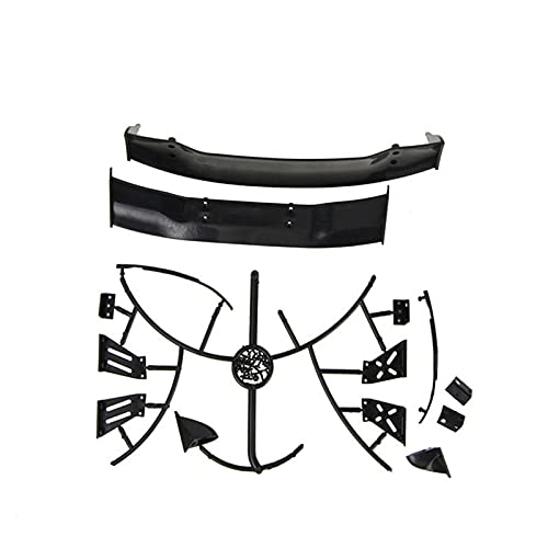 for 1/10 RC Racing Drift Car Rear Wings Drift Road Body Spoiler Wing Universal Parts Accessories - (Color: Clear)