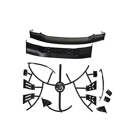 for 1/10 RC Racing Drift Car Rear Wings Drift Road Body Spoiler Wing Universal Parts Accessories - (Color: Clear)