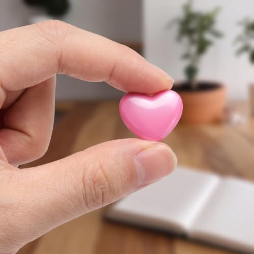 4PCS Pink Chrome Hearts Metal Car Emblem Stickers Self Adhesive Waterproof Car Stickers Car Accessories for Women Exterior Car Decor for Women Bumper Tailgate License Plate Decals