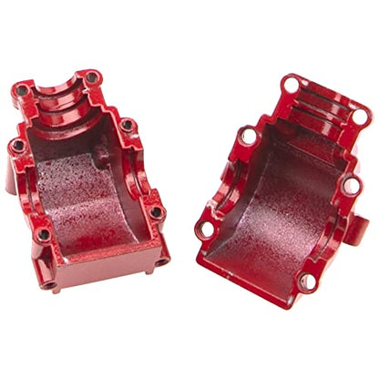 Aluminum Alloy 144001 Differential Gearbox Housing Cover Gear Box Shell Compatible with WLtoys 144001 1/14 RC Car Upgrade Parts (Red) - color: Red