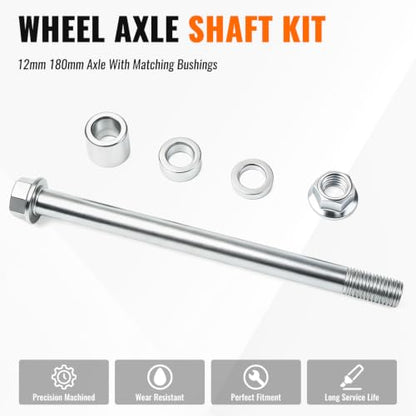 Minho 12mm 180mm Front Rear Axle with Bush 20mm 10mm 5mm Fit for PIT PRO Dirt Bike Scooter QUAD ATV - size: 12-180mm