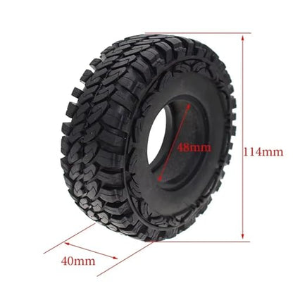 RC Car Assortment 1/10 RC Crawler Truck Wheels Tires 115MM Tyre 1.9" for for Rock Car Accessories Upgrade Parts