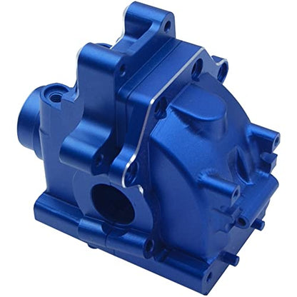 Metal Front/Rear Gearbox Housing Bulkhead Differential Gear Box Cover Case # 9529 Compatible with Traxxas 1/8 Sledge 4WD 95076-4 RC Monster Truck Upgarde Parts (Blue) - color: Blue